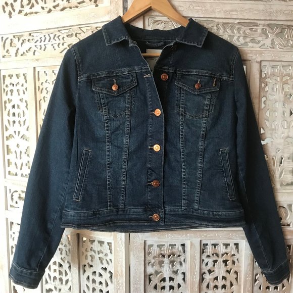 NWT Vintage America Denim Jacket Small Stretch S - Picture 4 of 14